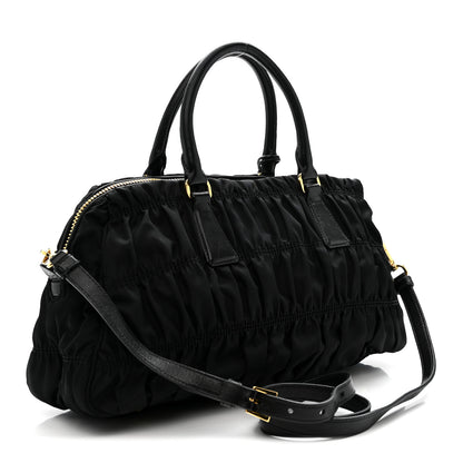 Prada Tessuto Nylon Gaufre Tote Black 3 of 15
