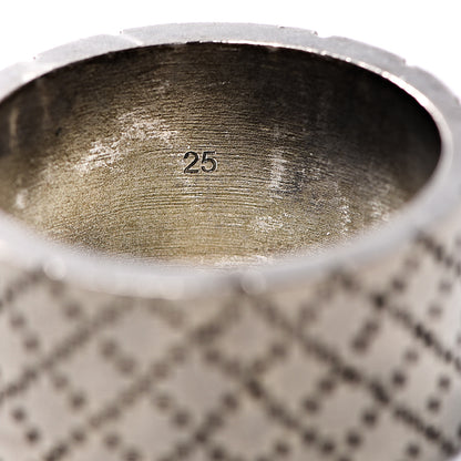 Gucci Sterling Silver Enamel Logo Band Ring 65 11 6 of 9