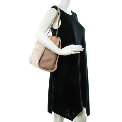 Chanel Canvas Small Deauville Tote Ecru 2 of 8