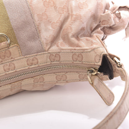 Gucci Crystal Monogram Web Hobo Blush 13 of 13