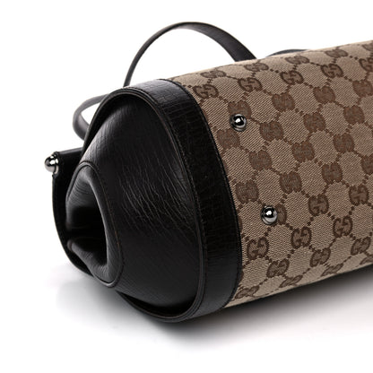 Gucci Monogram Bamboo Bullet Bag Dark Brown 8 of 11