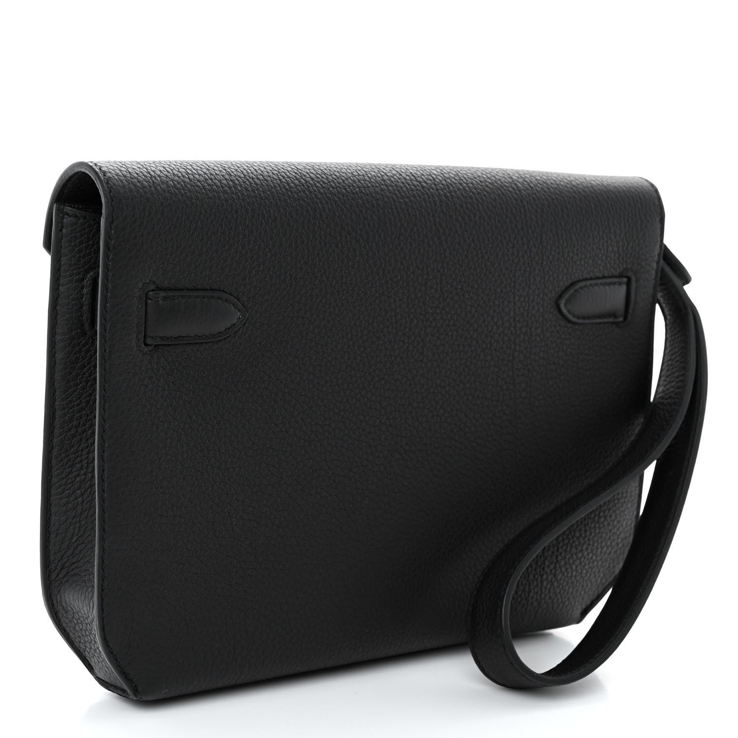 Hermes Togo Kelly Depeches 25 Pouch Black 4 of 11