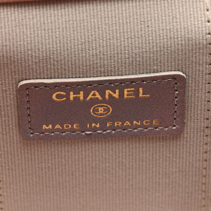 Chanel Lambskin Quilted Ombre Mini Top Handle Vanity Case With Chain Pink Multicolor 5 of 9