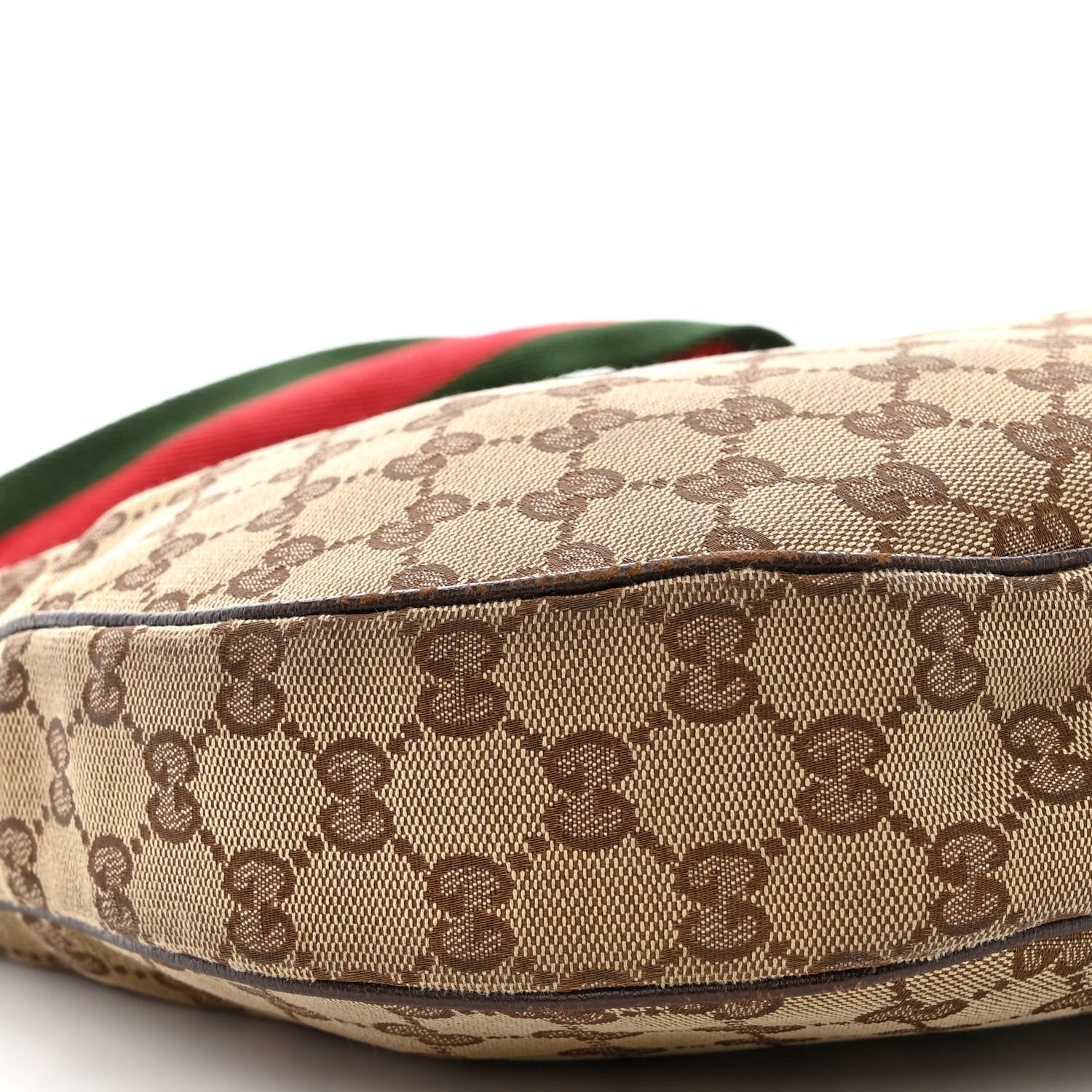 Gucci Monogram Web Medium Flat Messenger Bag Brown 11 of 16