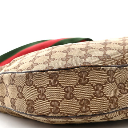 Gucci Monogram Web Medium Flat Messenger Bag Brown 11 of 16
