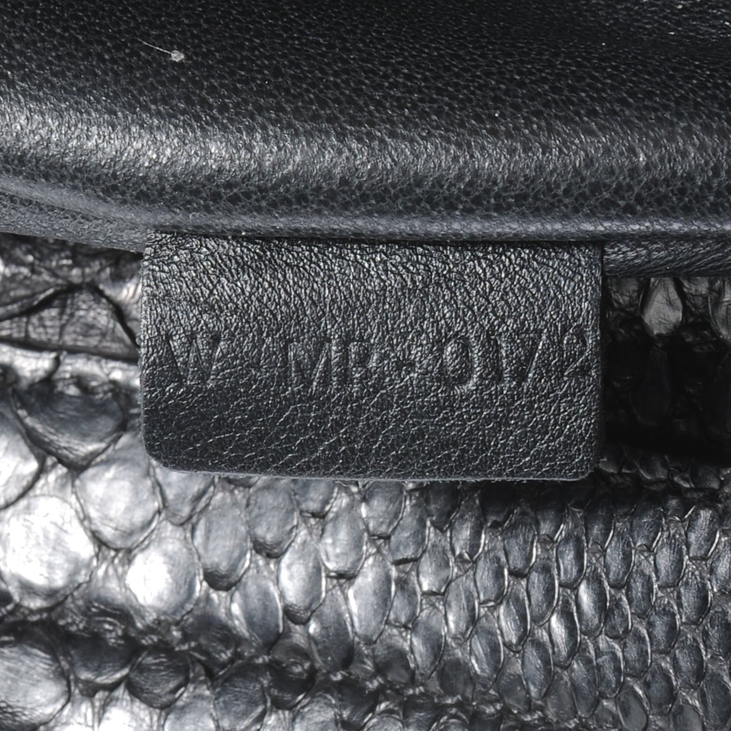 Celine Python and Suede Small Trapeze Black 4 of 6