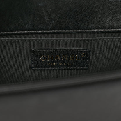 Chanel Lambskin Quilted Medium Boy Flap Black 7 of 12
