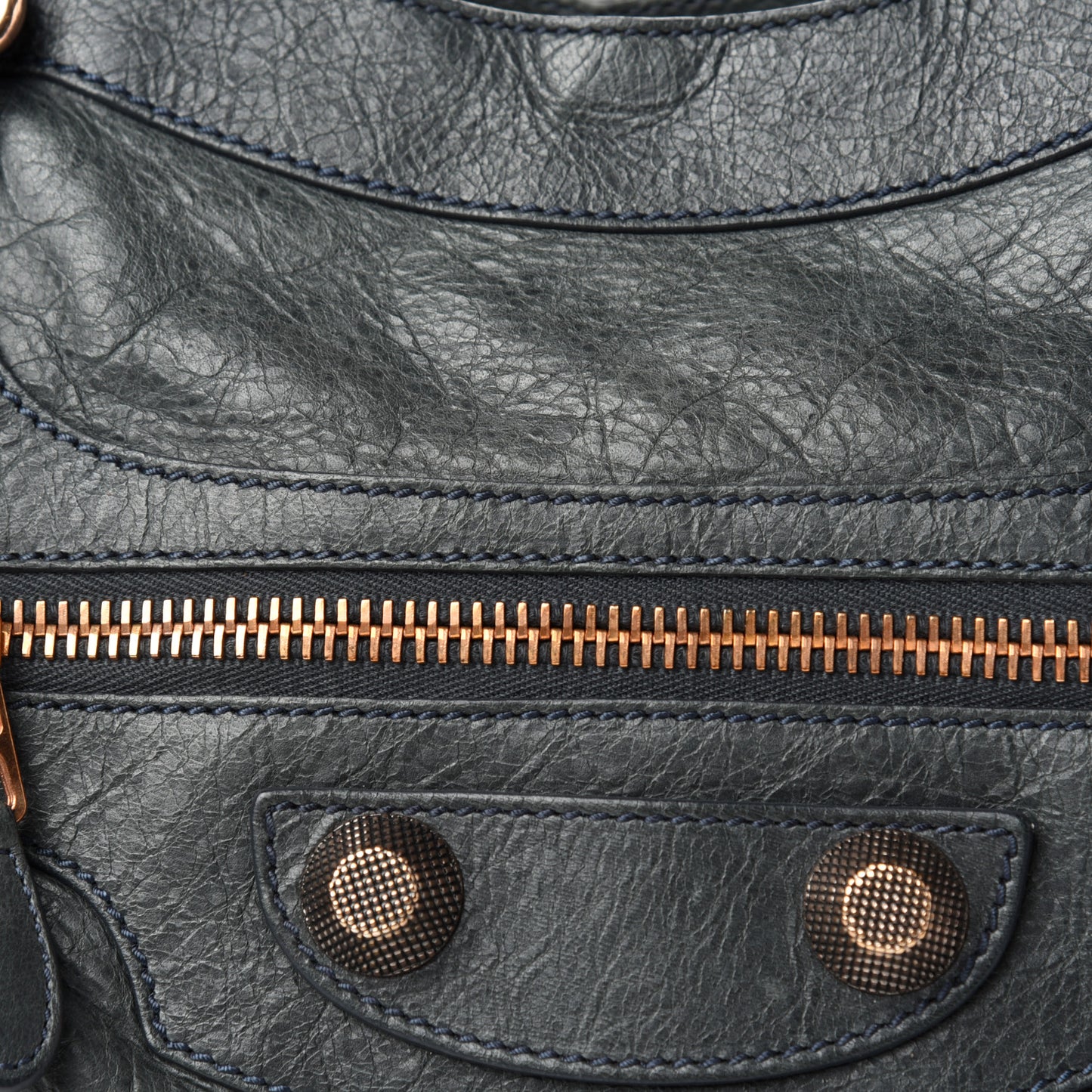 Agneau Giant 21 Rose Gold Hardware City Anthracite