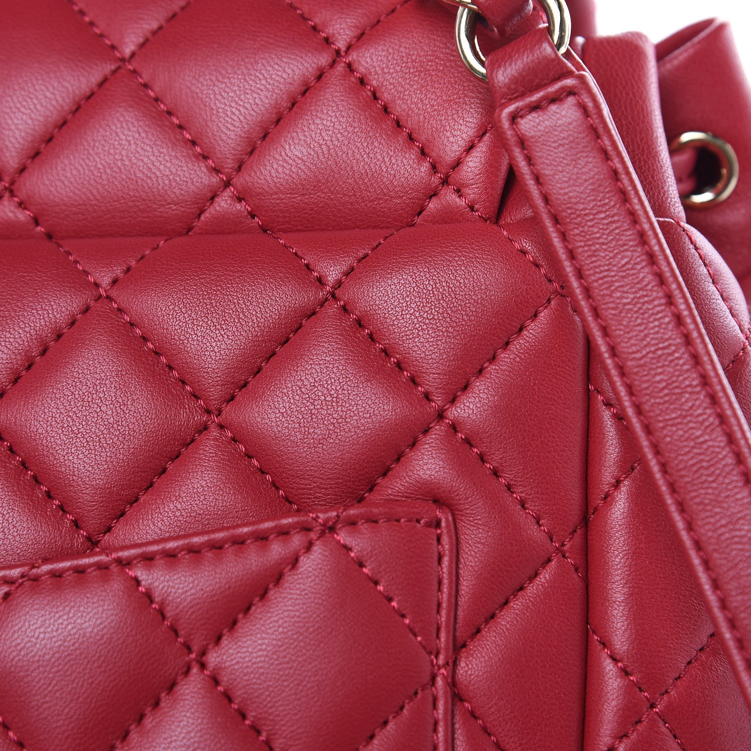 Chanel Lambskin Quilted Small Urban Spirit Backpack Dark Pink 13 of 16