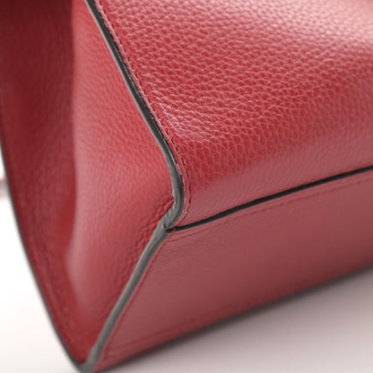 Gucci Calfskin Small GG Marmont Top Handle Bag Vulcanic Red 9 of 16