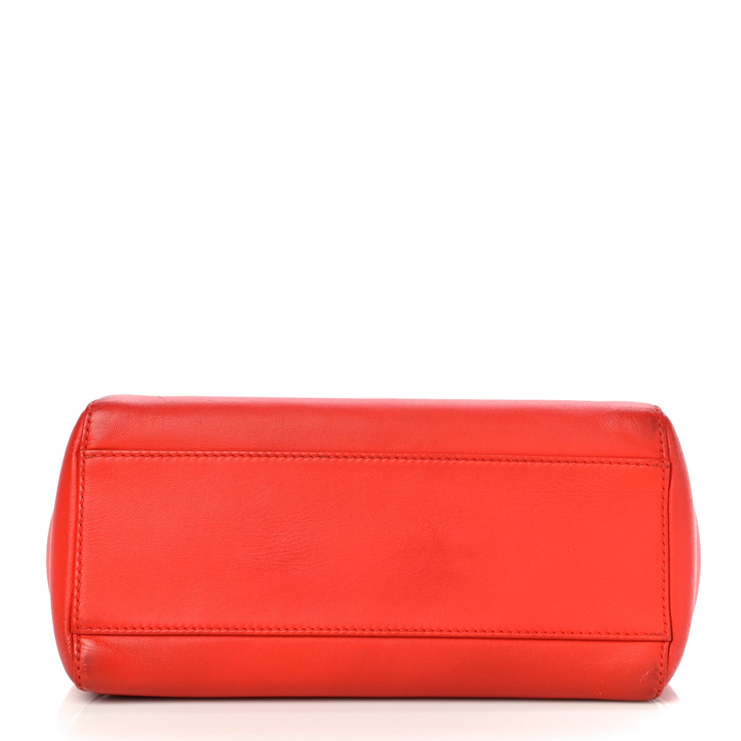 Fendi Nappa Mini Peekaboo Iconic Satchel Papavero 13 of 16