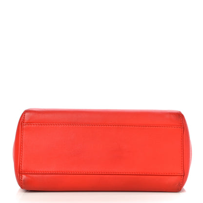Fendi Nappa Mini Peekaboo Iconic Satchel Papavero 13 of 16