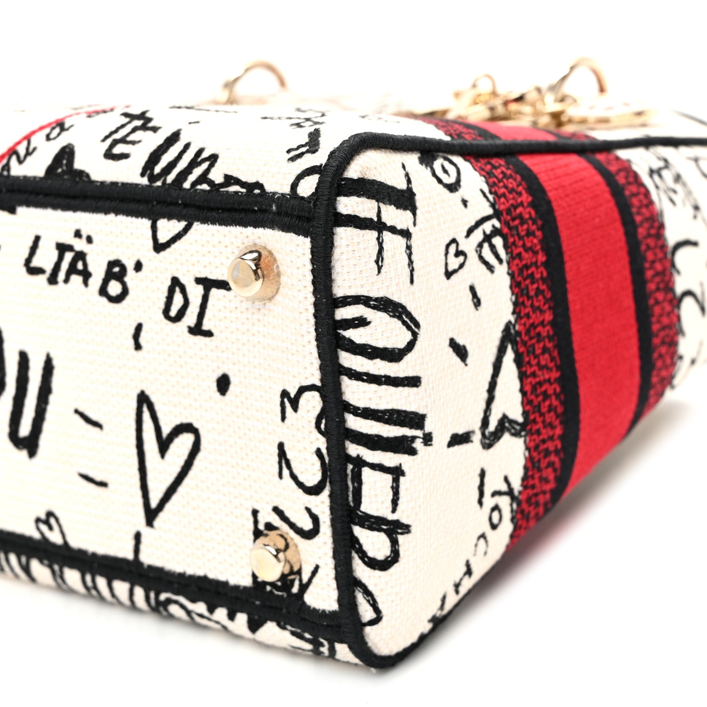 Canvas Medium DiorAmour Graffiti Lady D-Lite Latte