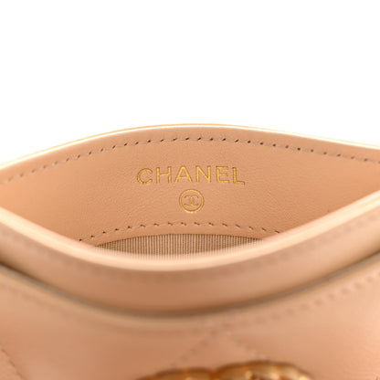 Chanel Lambskin Quilted Chanel 19 Card Holder Beige 6 of 8