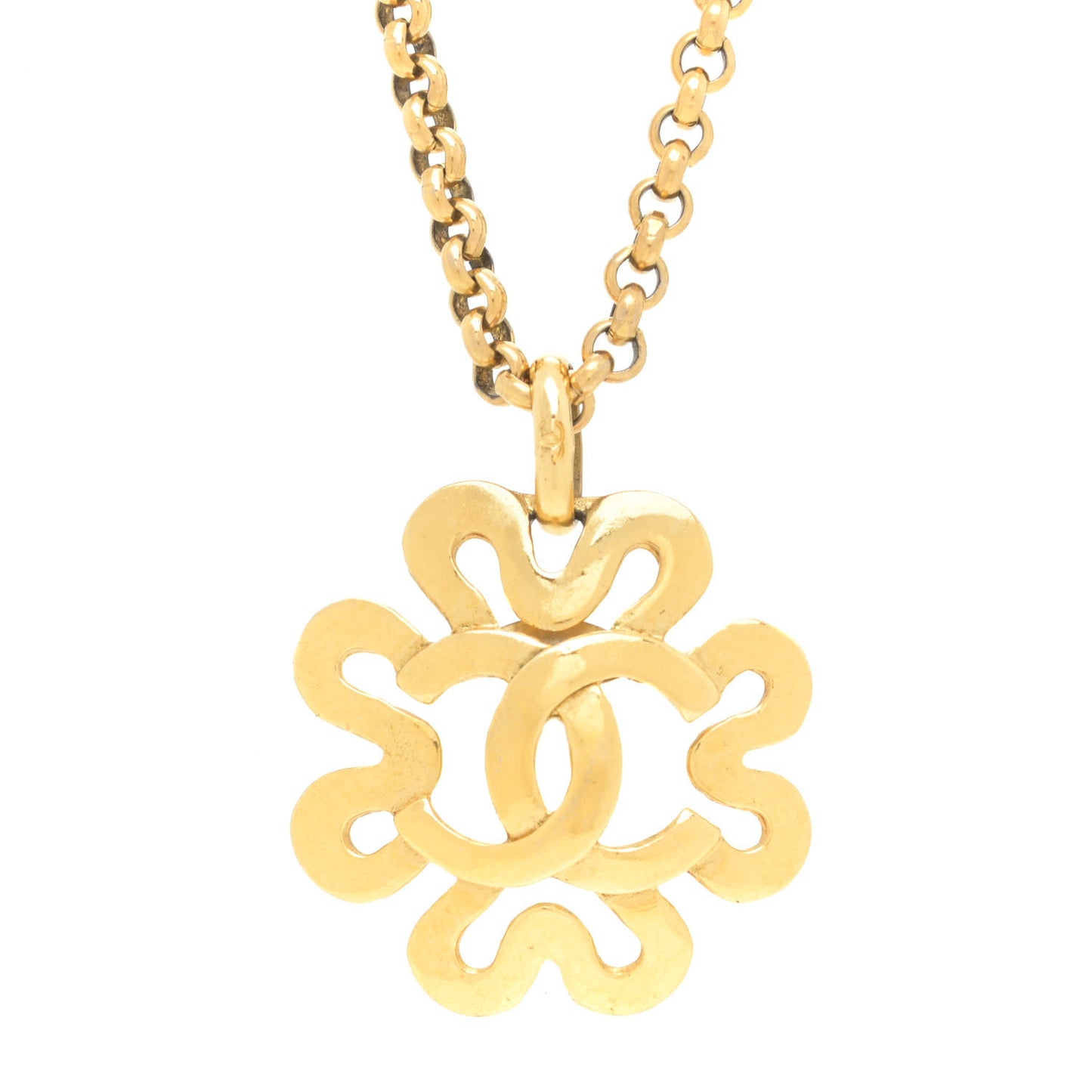 CC Flower Necklace Gold