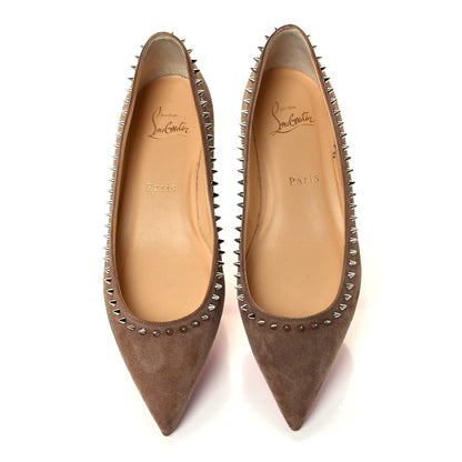 Christian Louboutin Veau Velours Anjalina Flats 36 Fennec 5 of 10