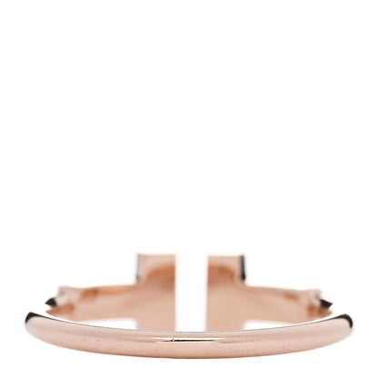 Tiffany 18K Rose Gold Diamond T Wire Ring 49 5 3 of 4