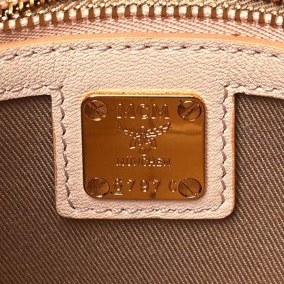 MCM Calfskin Ottomar Monogram Medium Millie Crossbody Bag Cognac 6 of 11