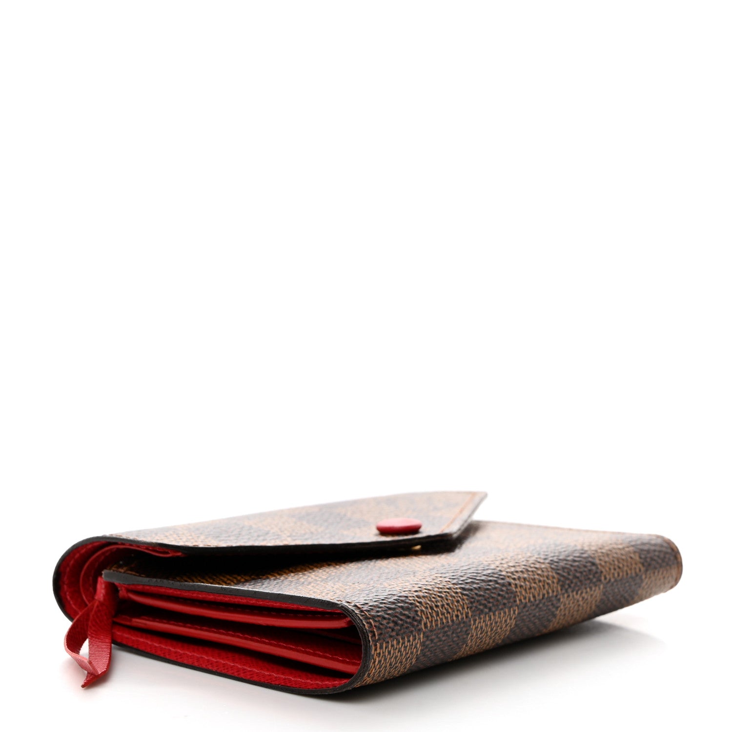 Louis Vuitton Damier Ebene Victorine Wallet Cherry 4 of 6