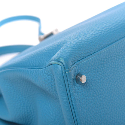 Hermes Togo Kelly Retourne 35 Turquoise 12 of 17