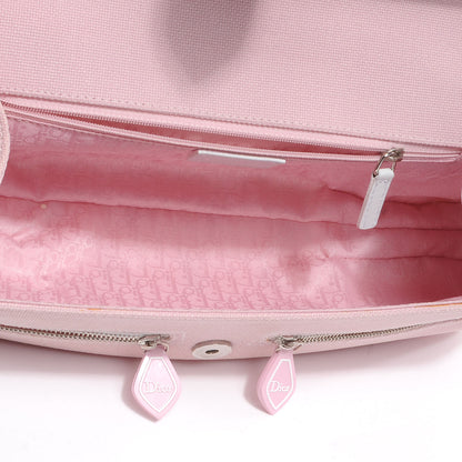 Christian Dior Canvas and Rubber Pink Bag 6 of 10