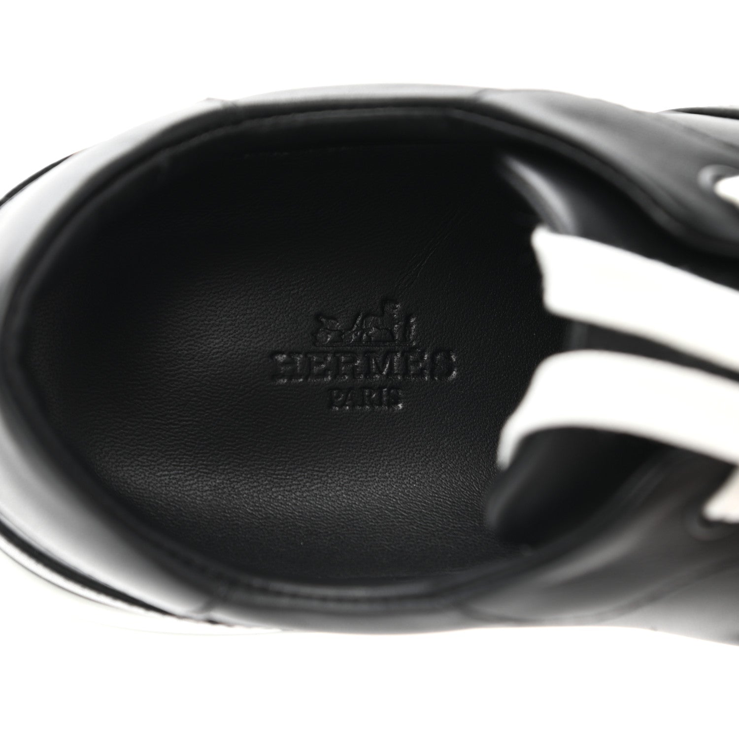 Hermes Calfskin Day Sneakers 37 Black 6 of 10