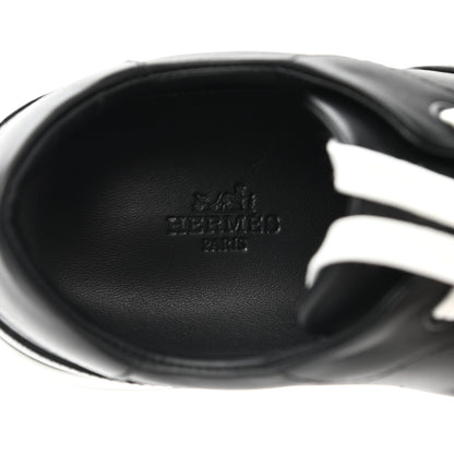 Hermes Calfskin Day Sneakers 37 Black 6 of 10