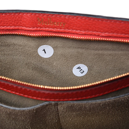 Mulberry Small Classic Grain Calfskin New Bayswater Fiery Red 11 of 11