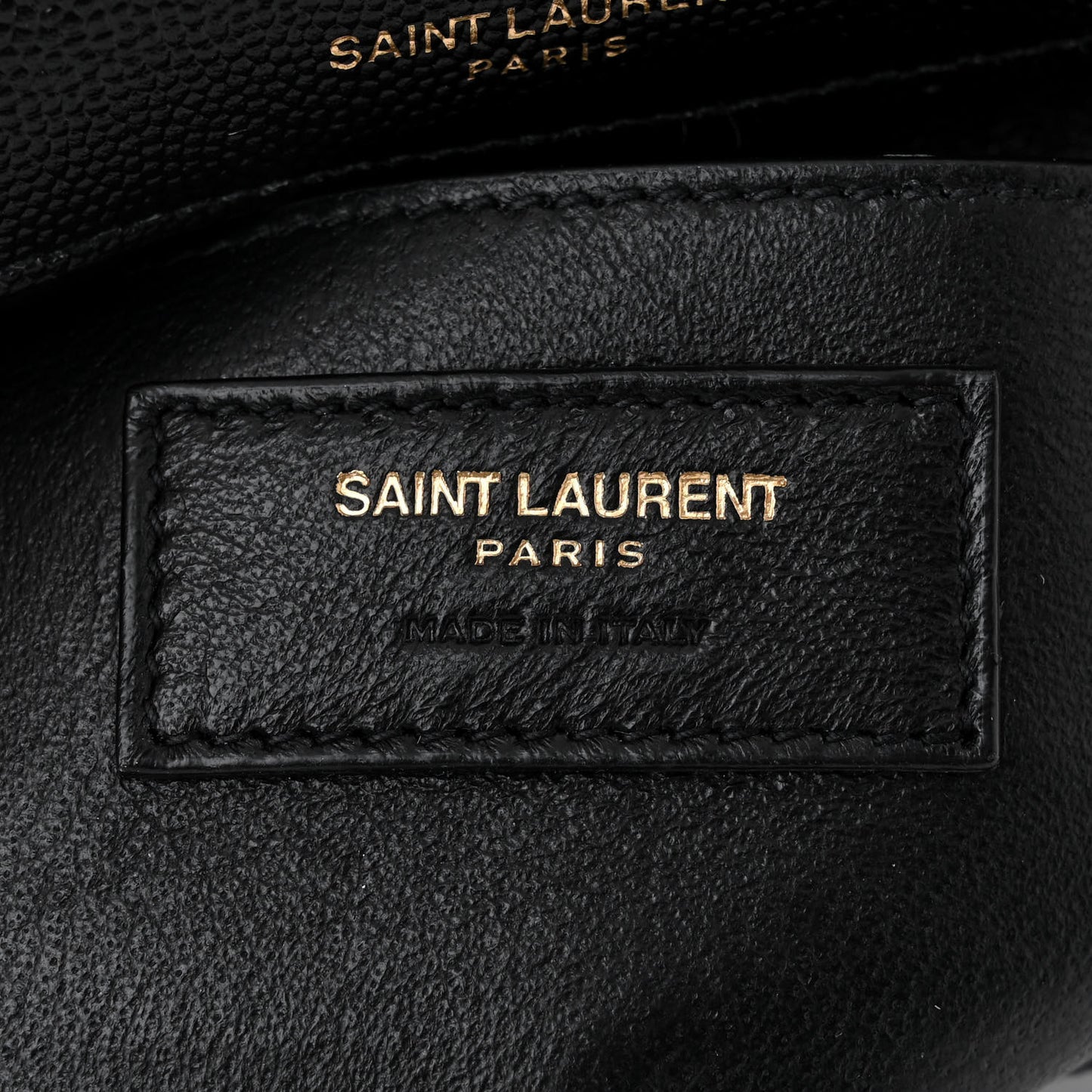 Grain De Poudre Matelasse Monogram Small Vicky Chain Bag Black