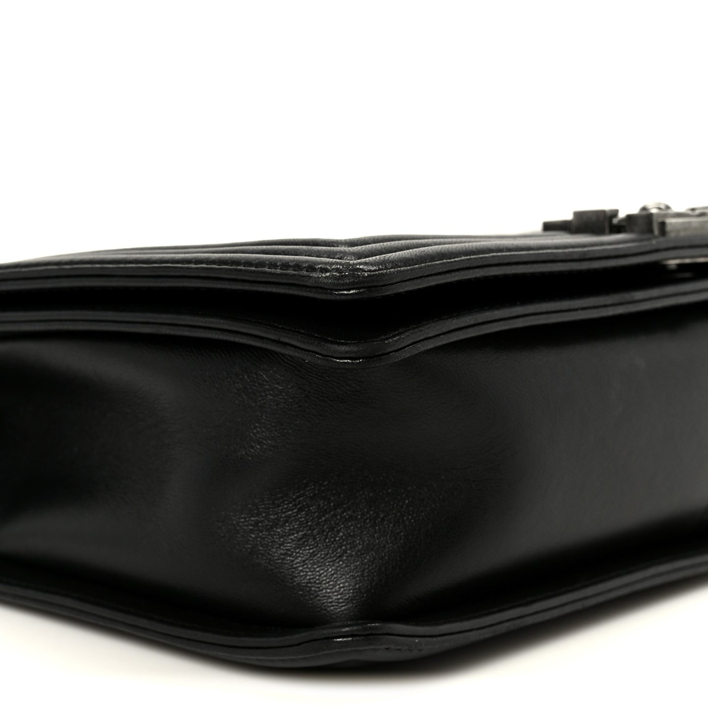 Calfskin Quilted New Medium Boy Flap Black