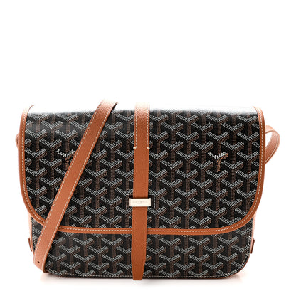 Goyard Goyardine Belvedere II MM Messenger Bag Black Gold 1 of 9