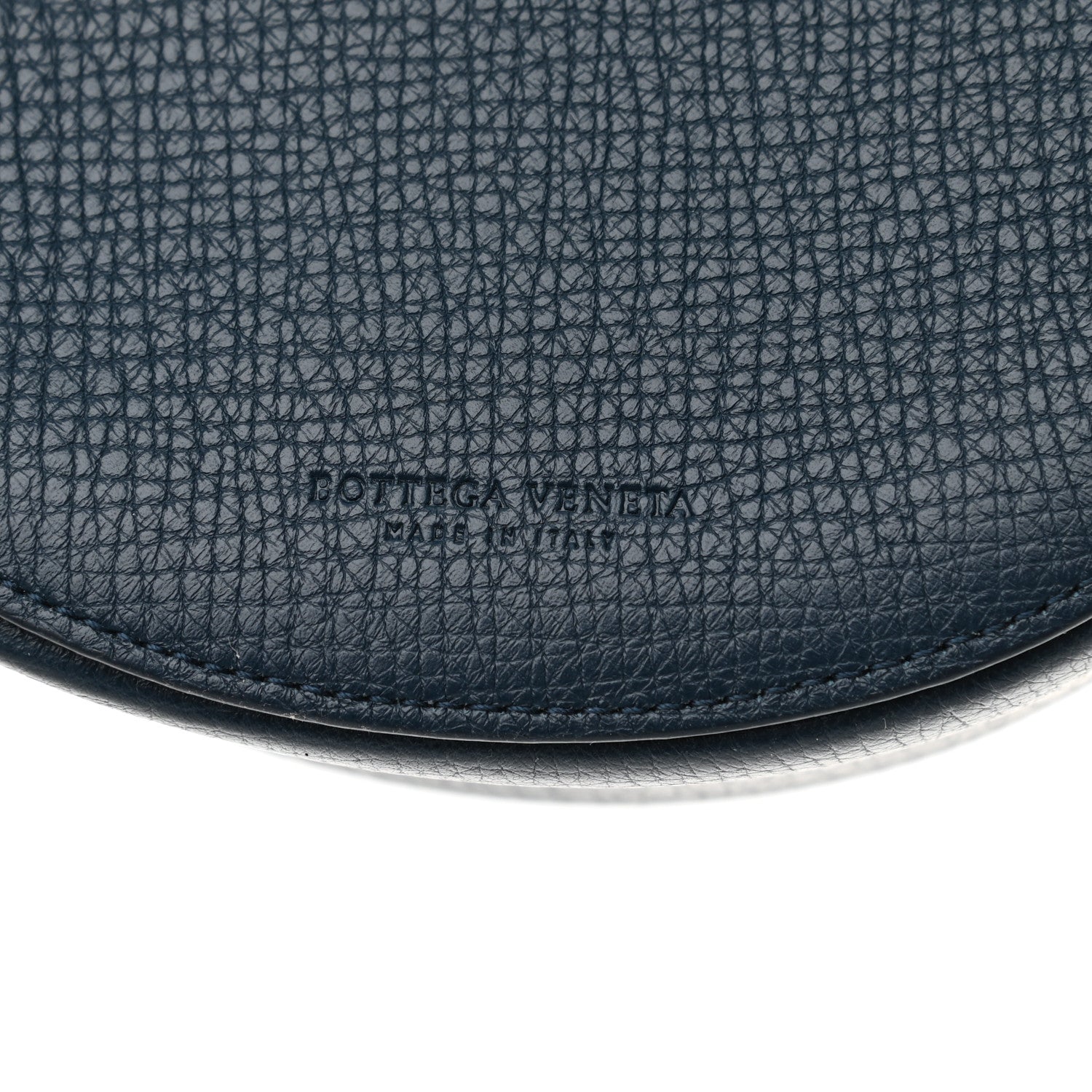 Bottega Veneta Palmellato Calfskin Rounded Belt Bag Navy 6 of 9