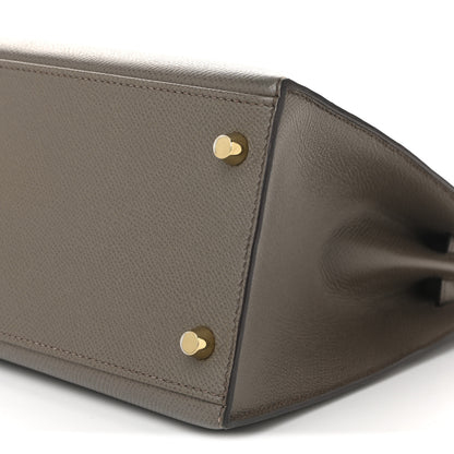 Hermes Epsom Kelly Sellier 28 Etain 10 of 10