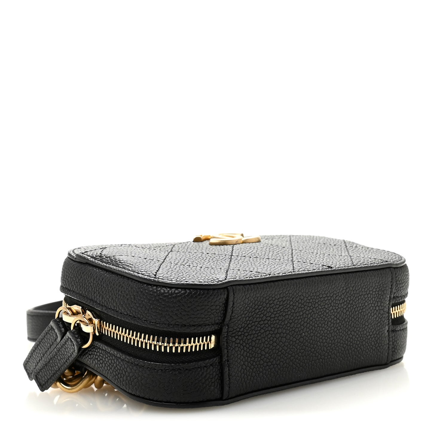 Caviar Quilted Waist Bag Black