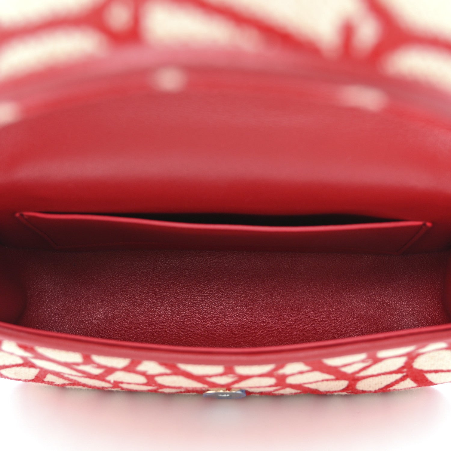 Valentino Garavani Toile Iconographe Goatskin Vlogo Small Loco Hobo Bag Natural Rosso Valentino 5 of 10