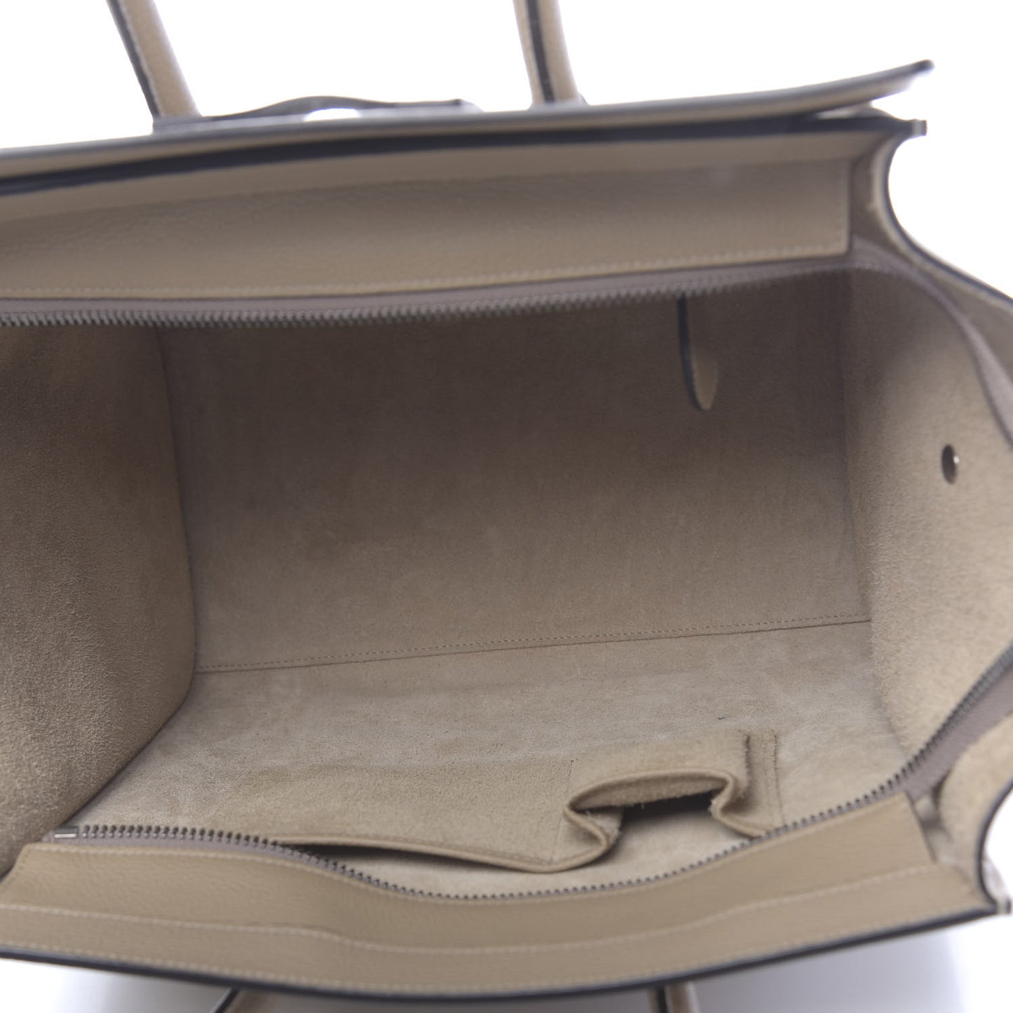 Drummed Calfskin Mini Luggage Dune