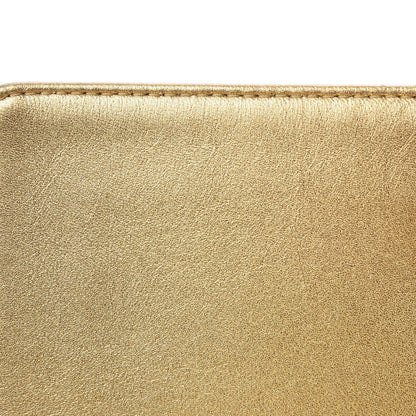 Chanel Metallic Lambskin Embossed Medium Cube Boy Flap Gold 5 of 10