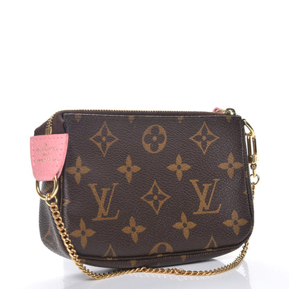 Louis Vuitton Monogram Illustre Mini Pochette Accessories Rose 3 of 7