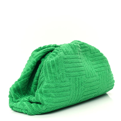 Bottega Veneta Sponge Fabric The Pouch Oversized Clutch Grass 3 of 11