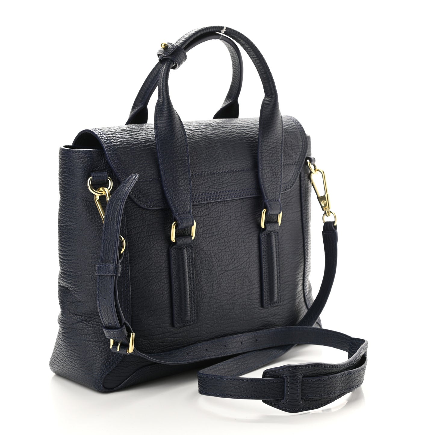 Textured Calfskin Medium Pashli Satchel Ink