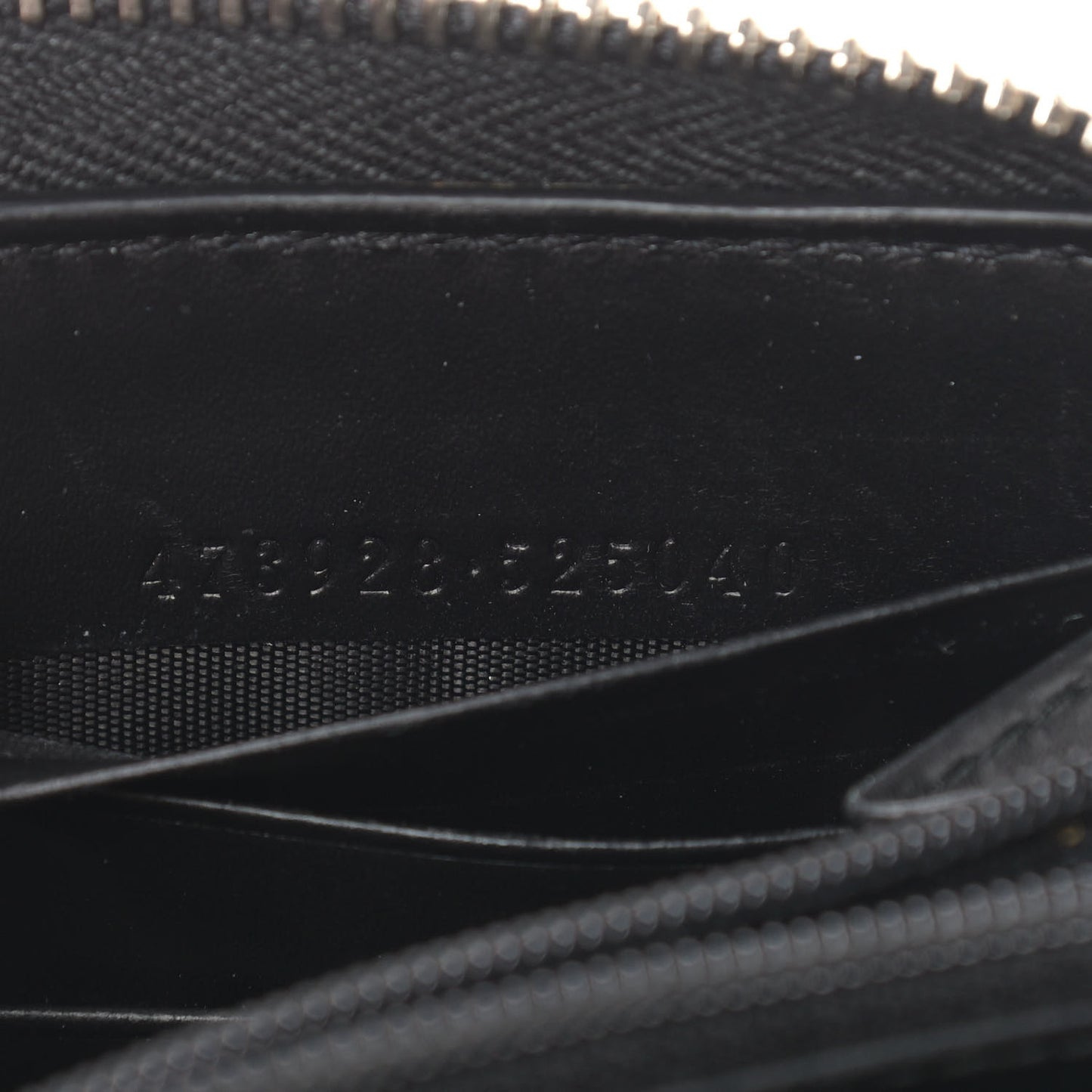 Guccissimma Signature Dorian Zip Around Wallet Black