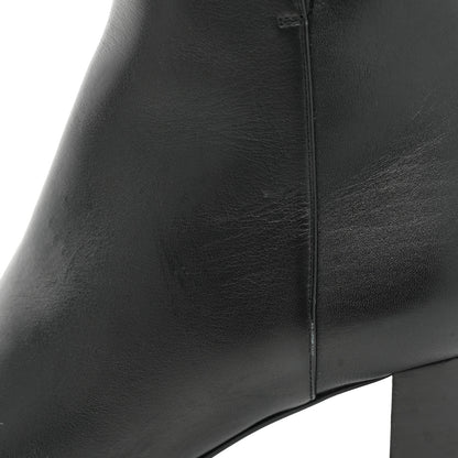Hermes Calfskin Saint Germain Ankle Boots 36.5 Black 10 of 11