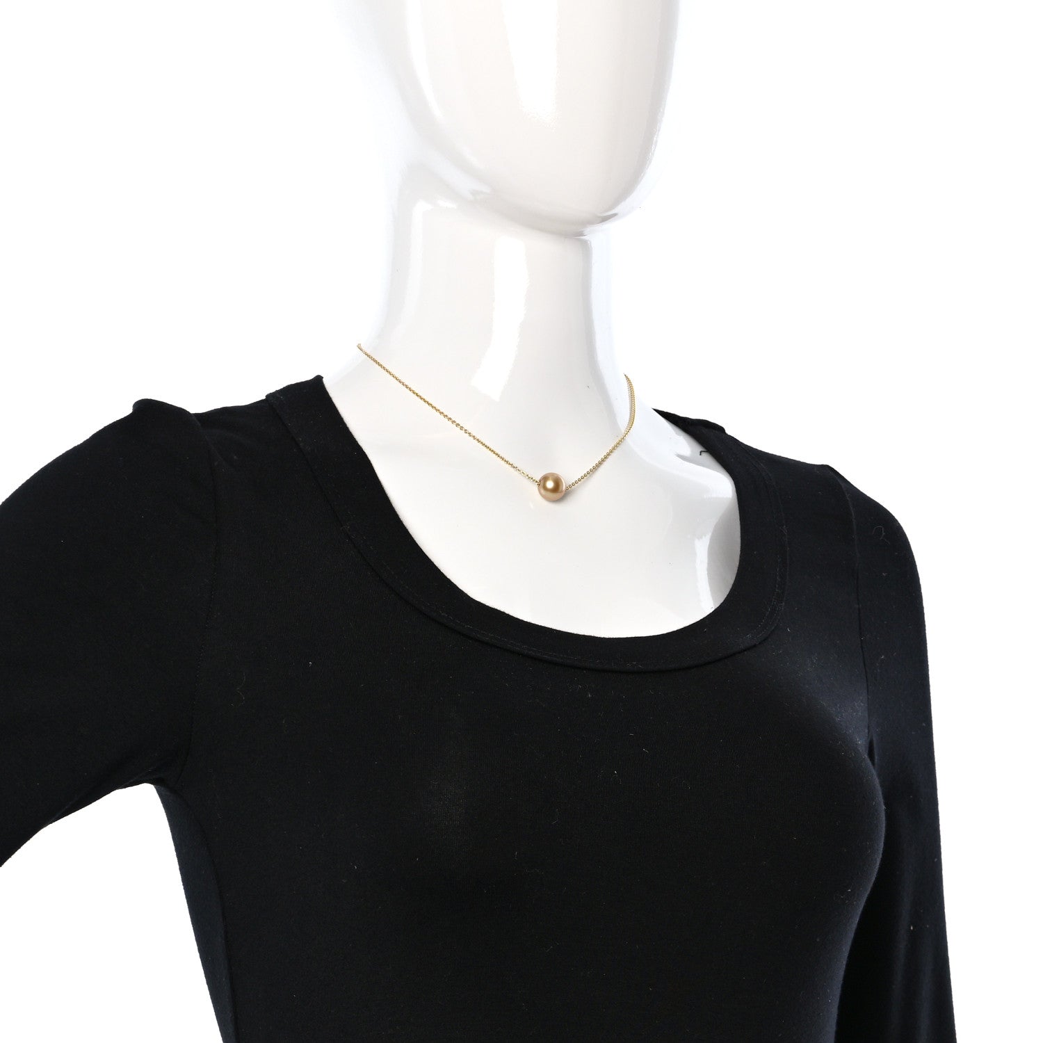 Mikimoto 18K Yellow Gold Golden South Sea Pearl 11.5mm Solari Pendant Necklace 2 of 5