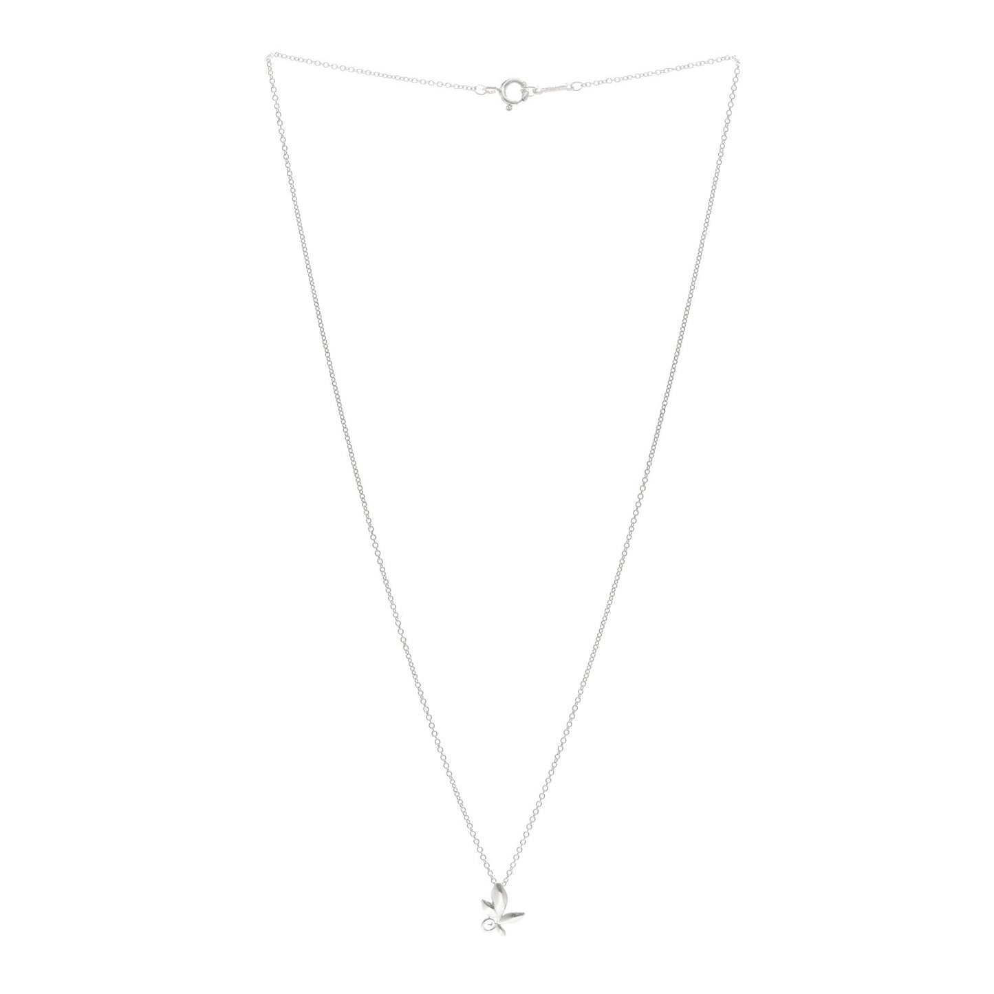 Sterling Silver Paloma Picasso Olive Leaf Pendant Necklace
