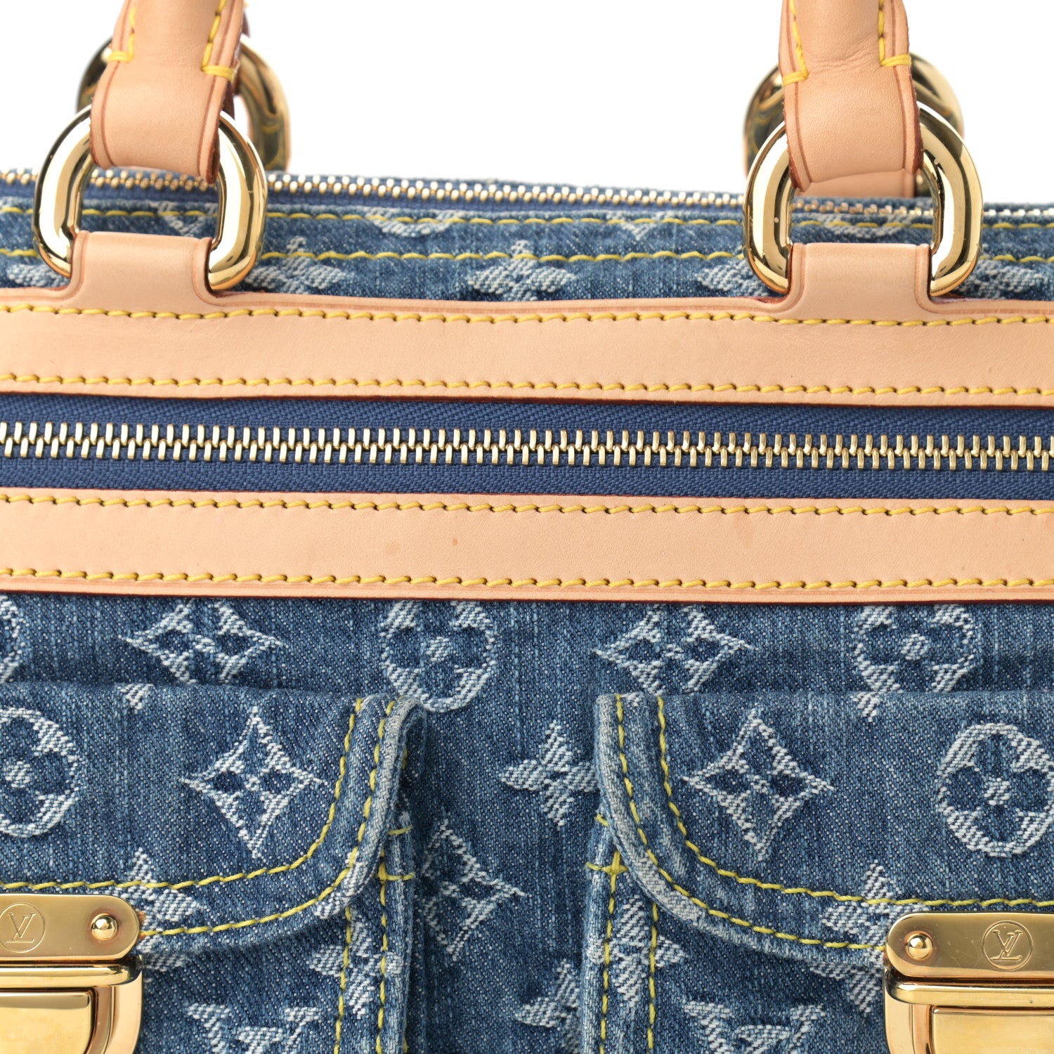 Louis Vuitton Monogram Denim Neo Speedy Blue 8 of 11