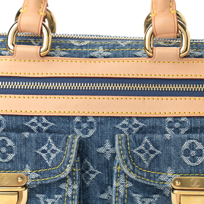 Louis Vuitton Monogram Denim Neo Speedy Blue 8 of 11