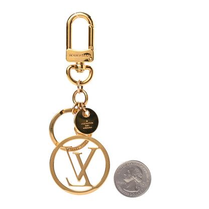 Louis Vuitton LV Circle Bag Charm Key Holder Gold 2 of 4