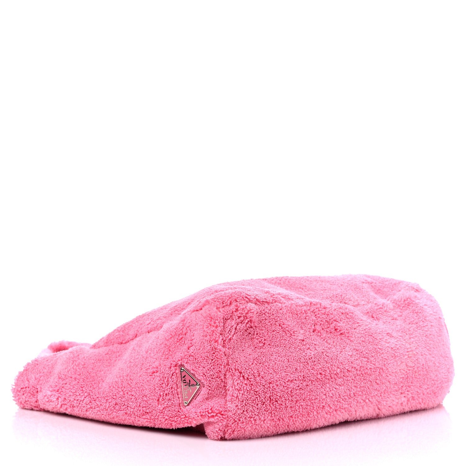 Prada Terry Cloth Tote Bag Petalo Black 4 of 8