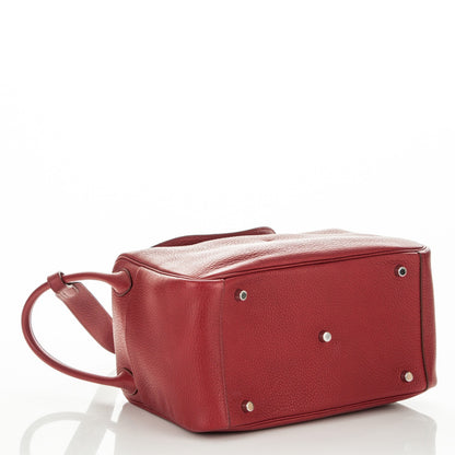 Hermes Taurillon Clemence Lindy 30 Rouge Garance 4 of 7