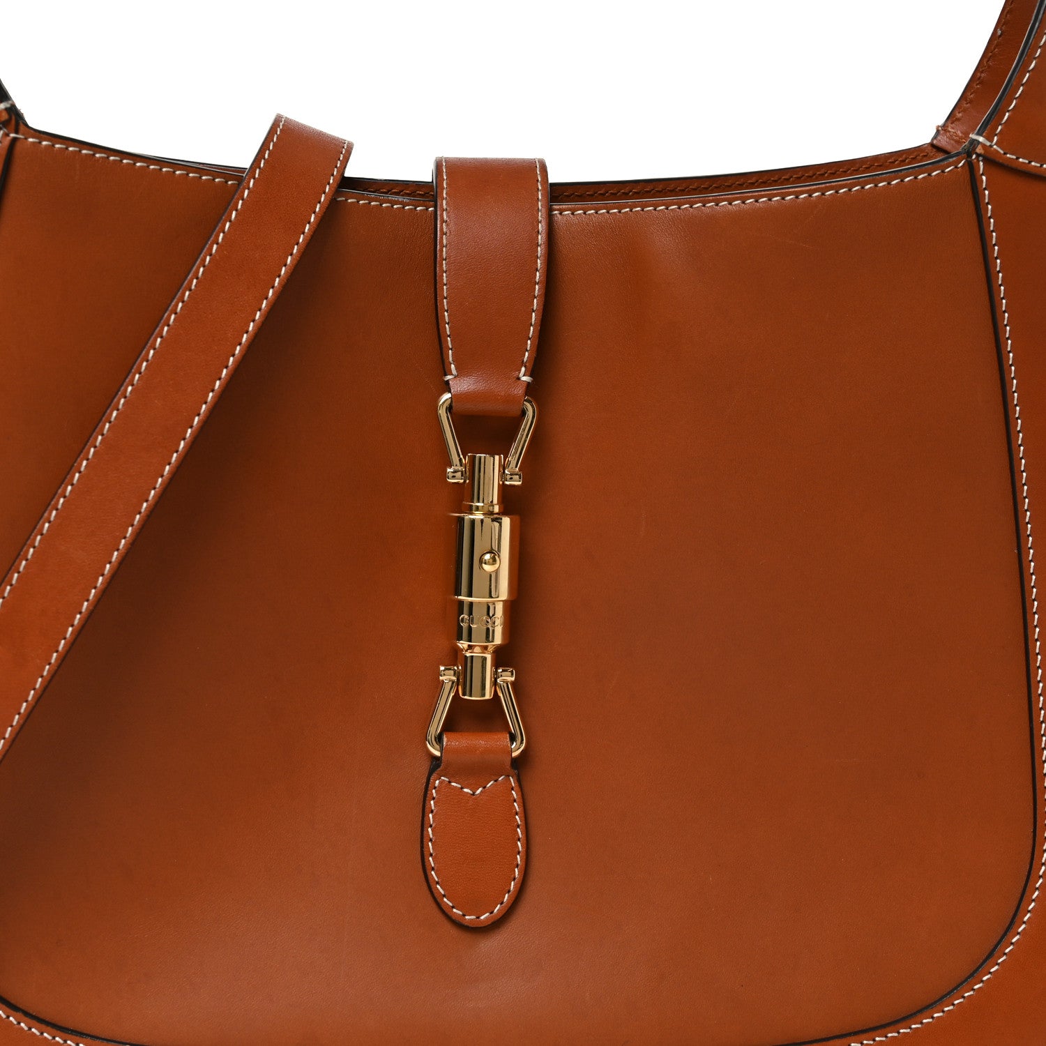 Gucci Calfskin Medium Jackie 1961 Hobo Harness Brown 9 of 12
